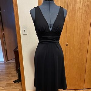 Elegant navy Sleeveless Dress